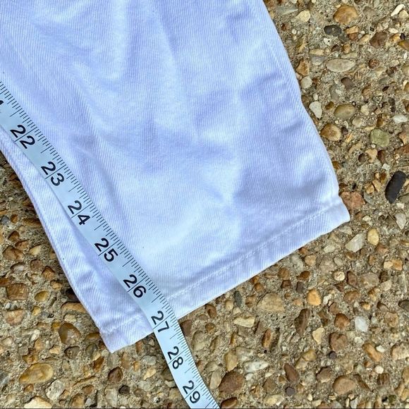 Frame Le Grand Garçon White Denim Mid-Rise Jeans Size 26 - Picture 8 of 12